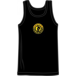 Tanktop 'Sunny Domestozs - Skull' schwarz, Gr. S - XXL