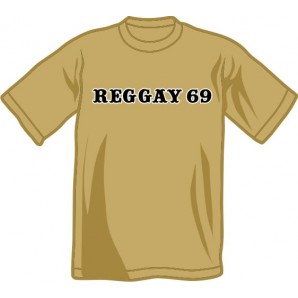 free for orders over 200 €: T-Shirt 'Reggay 69' khaki, Gr. S - XXL