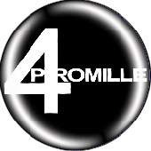 Button '4 Promille - Logo black'