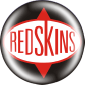 Button 'Red Skins - red Logo'