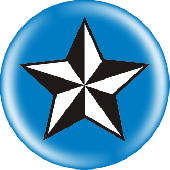 Button 'Star - blue'