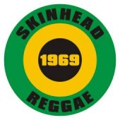 Button 'Skinhead Reggae'  grün/schwarz/gelb