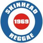 Button 'Skinhead Reggae'  blau/rot