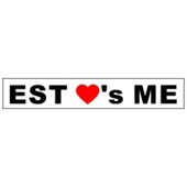PVC-Aufkleber 'EST - EST Loves Me - eckig'