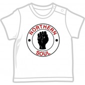 Baby Shirt 'Northern Soul' rot/schwarz auf weiss, alle Größen