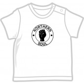 gratis ab 100 € Bestellwert: Baby Shirt 'Northern Soul' weiß, in vier Größen  + freier Inlandsversand!