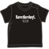 gratis ab 150 € Bestellwert: Baby Shirt 'V.O.R. - Save The Vinyl' schwarz, in vier Größen + freier Inlandsversand!