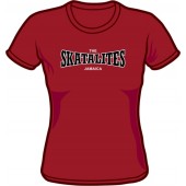 Girlie Shirt 'Skatalites' weinrot, Gr. M, L