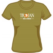 Girlie Shirt 'Trojan Records' schwarz, Gr. S - XL