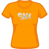Girlie Shirt 'Ska' orange, Gr. XS - L