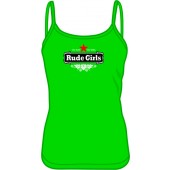 Girlie Shirt 'Rude Girls - Stay Rude gruen'  Gr. S - XL