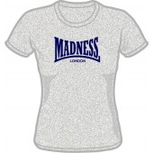Girlie Shirt 'Madness' grau meliert, Gr. S - XL
