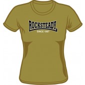 Girlie Shirt 'Rocksteady - Since 1967' oliv, Gr. S - XL