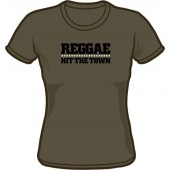 Girlie Shirt 'Reggae Hit The Town' dunkelgrau - Gr. S - XXL