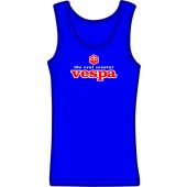 Girlie Tanktop 'Vespa - The Real Scooter' royalblau, Gr. S - XL
