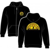 Zipper-Kapuzenpulli 'Sunny Domestozs' schwarz - Skull, Gr. S bis XXL
