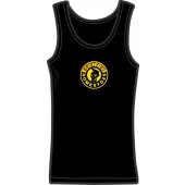Girlie Tanktop 'Sunny Domestozs - Skull' schwarz, Gr. S - XL