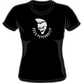 Girlie Shirt '666% Psychobilly' schwarz, Gr. S - XL