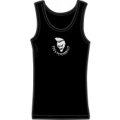 Girlie Tanktop '666% Psychobilly' schwarz, Gr. S - XL