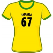 Girlie Shirt 'Jamaica 67 - Ringershirt' Gr. S, M, L