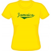 Girlie Shirt 'Jamaica' gelb, Gr. S - XL