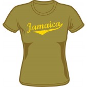Girlie Shirt 'Jamaica' olive green - Gr. S - XXL