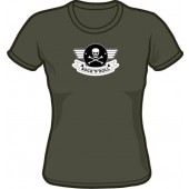 free for orders over 200 €: Girlie T-Shirt 'Rock'n'Roll' dunkelgrau, Gr. S - XL