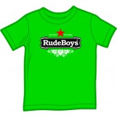 Kindershirt 'Rude Boys' grün, in fünf Größen