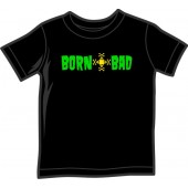Kindershirt 'Born Bad' schwarz, alle Größen