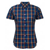 Relco Ladies Check shirt LSS 16 - blue, Gr. 16/XL