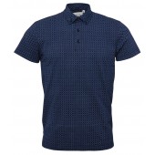 Relco Mens Navy Button down Polo shirt - Polo-6, Gr. M, L, XL