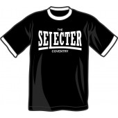 T-Shirt 'The Selecter' Ringer, schwarz/weiß, Gr. S - XXL