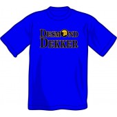 T-Shirt 'Desmond Dekker' royalblau, Gr. S, M