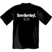 T-Shirt 'Save The Vinyl - V.O.R.' Gr. S - XXL schwarz