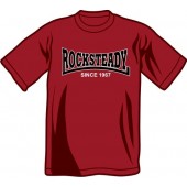T-Shirt 'Rocksteady - Since 1967' weinrot, Gr. S - XXL