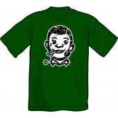 T-Shirt 'CHema Skandal! - Smoking Skinhead' bottlegreen - Gr. S - XXL