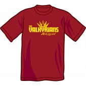 T-Shirt 'Valkyrians' weinrot - Gr. S - XXL
