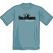 T-Shirt 'Valkyrians' stahlblau - Gr. S, M