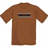 T-Shirt 'Rocksteady' kastanienbraun - Gr. S, M, XL