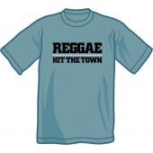 T-Shirt 'Reggae Hit The Town' stahlblau - Gr. S - XXL