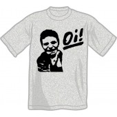 T-Shirt 'Oi!' graumeliert, Gr. S - XXL