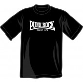 T-Shirt 'Punk Rock Since 1976' schwarz, Gr. S - XXXL