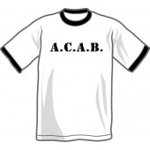 T-Shirt 'A.C.A.B. - Ringer' Gr. S - XXL