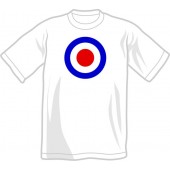 T-Shirt 'Mod Style - Target' weiß Gr. S - XXXL
