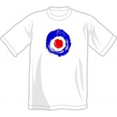 T-Shirt 'Brushed Target' weiß, Gr. S - 3XL