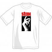 T-Shirt 'Stax Logo Hochformat' weiß - Gr. S - XXL