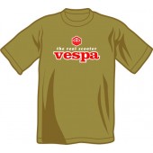 T-Shirt 'Vespa - The Real Scooter' oliv Gr. S - XXL
