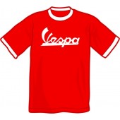 T-Shirt 'Vespa' - Ringer rot, Gr. S - XXL