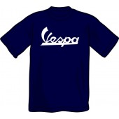 T-Shirt 'Vespa - Vintage Logo' dunkelblau, Gr. S - XXL