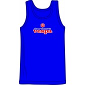 Tanktop 'Vespa - The Real Scooter' royalblau, Gr. S - XXL